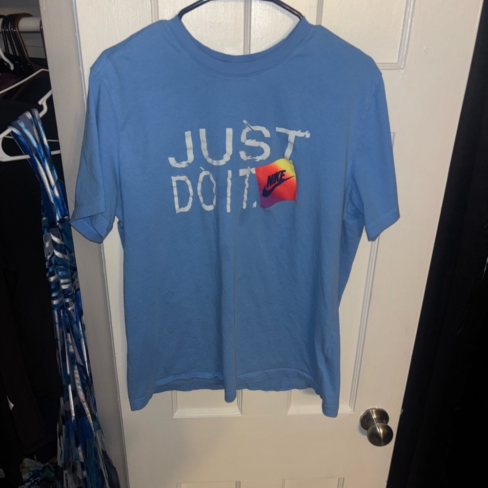 Nike Blue 'Just Do It' Short Sleeve Tee